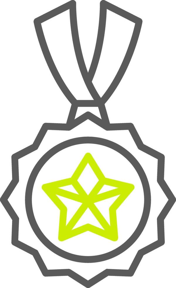 A star medal icon on a white background vector