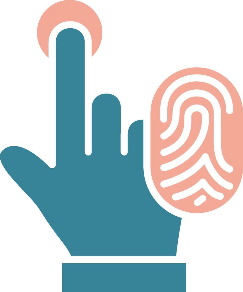 Touch Id Expressive Symbol Sketch vector