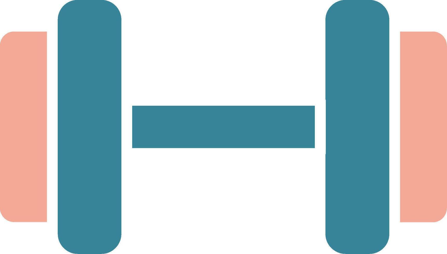 Dumbbell Expressive App Emblem vector