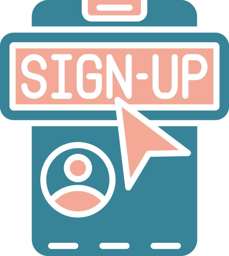 Signup Intuitive Interface Object vector