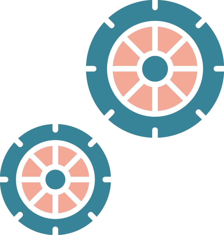 wheels Virtual Core Icon vector