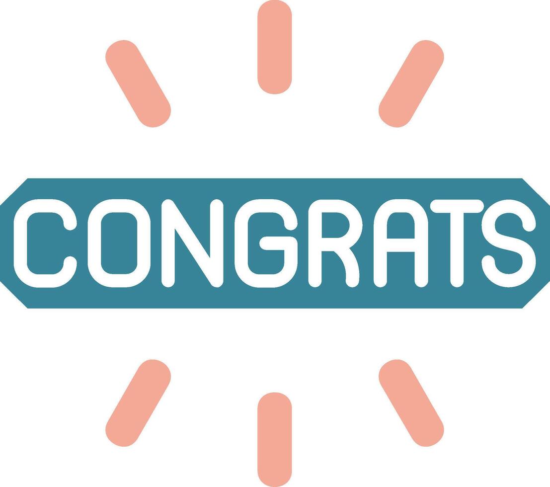 Congrats Intuitive Icon Fragment vector