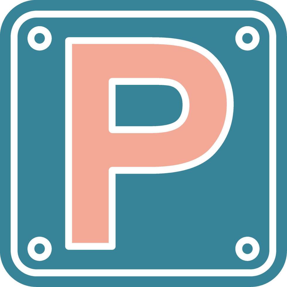 Letter P Expressive System Element vector