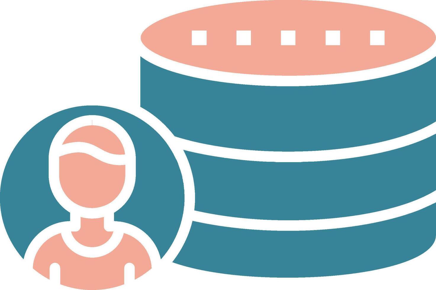 User Data Simplified Tech Element vector