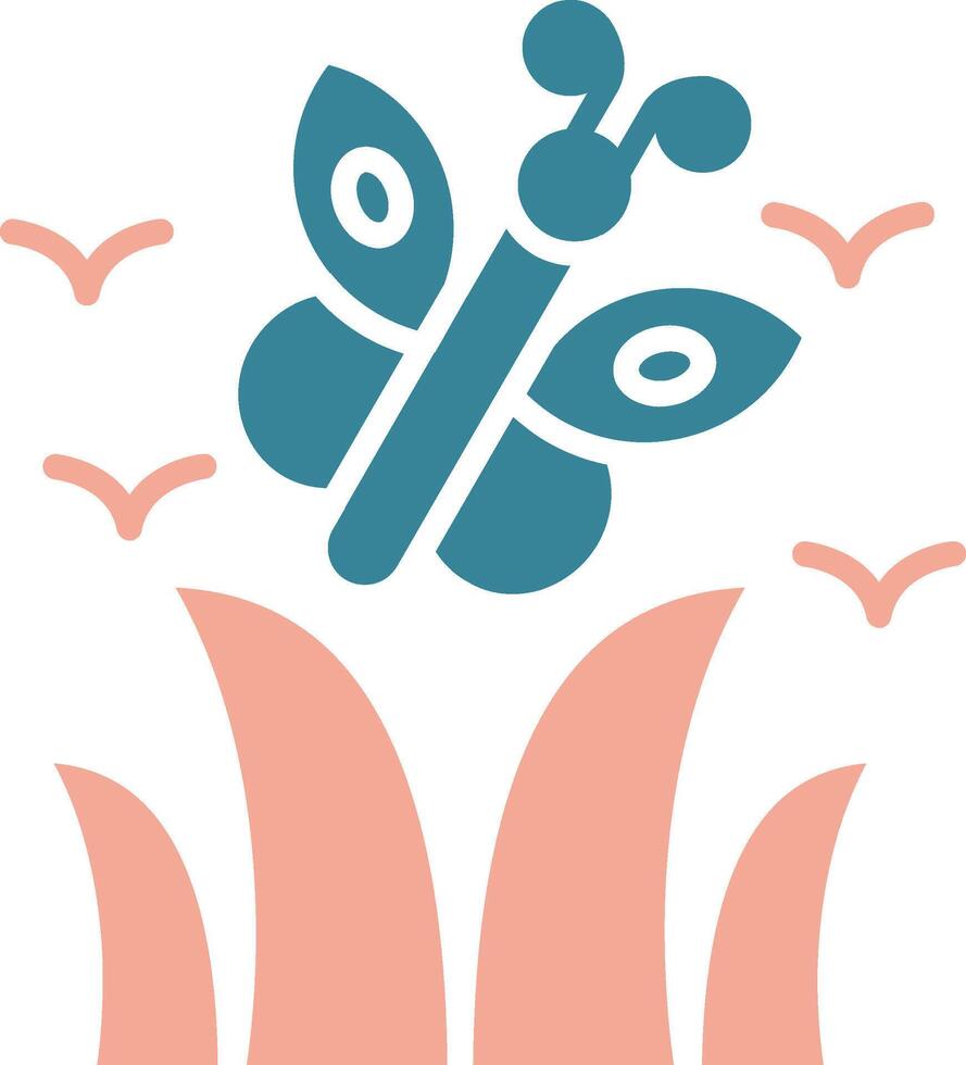 Butterfly Efficient UI Stamp vector