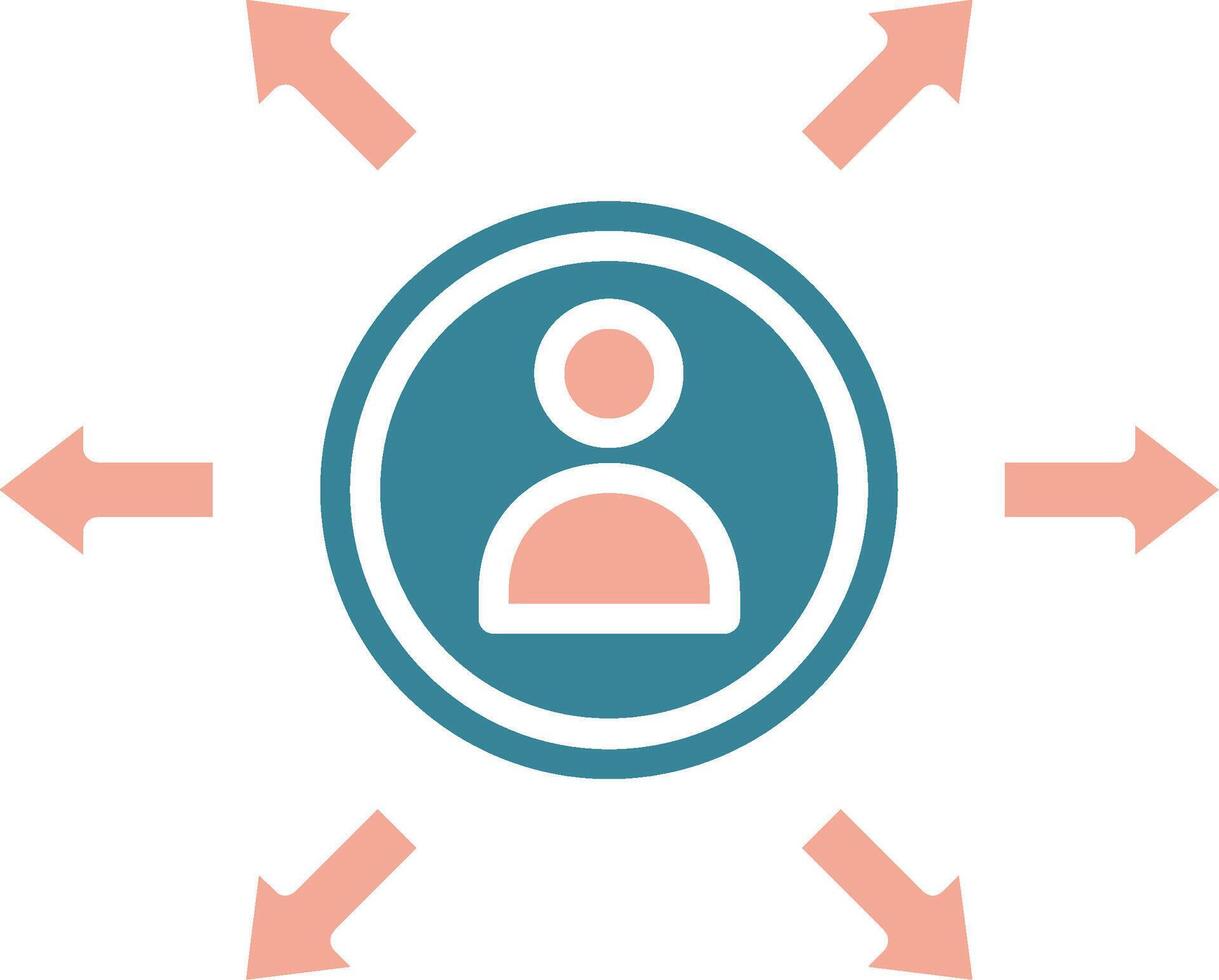 Population Futuristic Core Icon vector