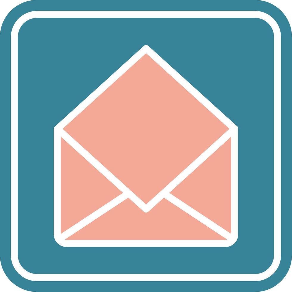Open Mail Colorful Core Icon vector