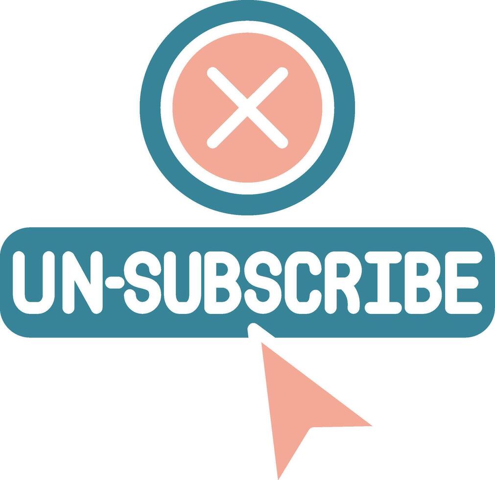 Unsubscribe Intuitive Symbol Sketch vector