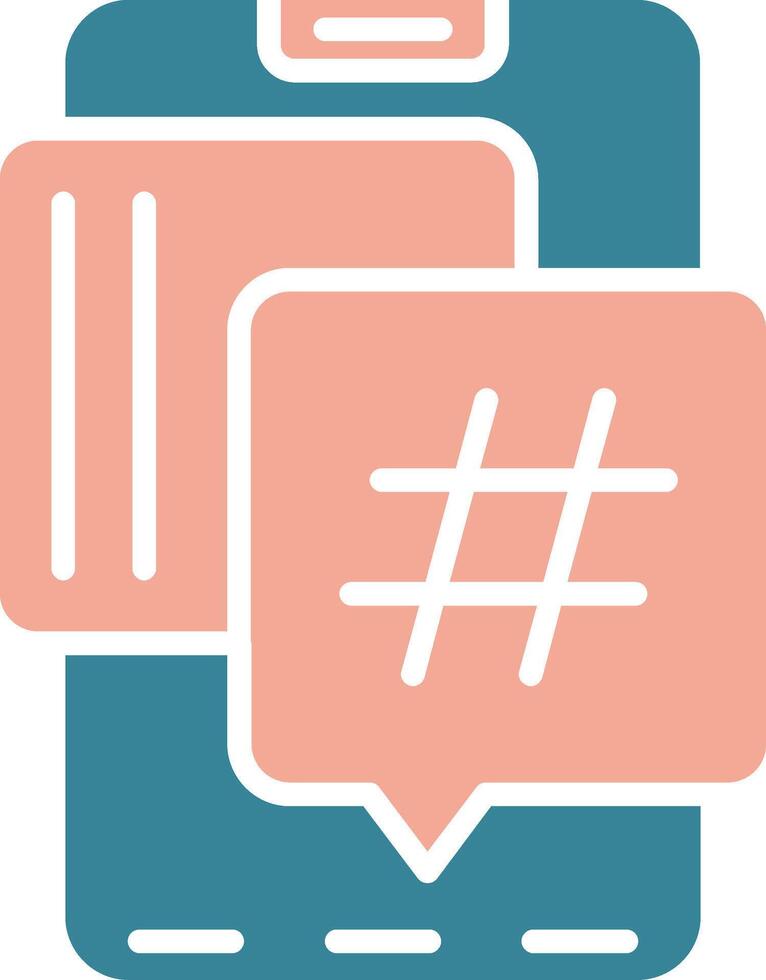 Hastag Premium Interface Object vector