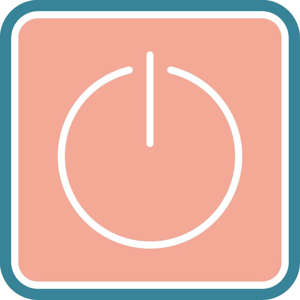 Power On Colorful Symbol Sketch vector