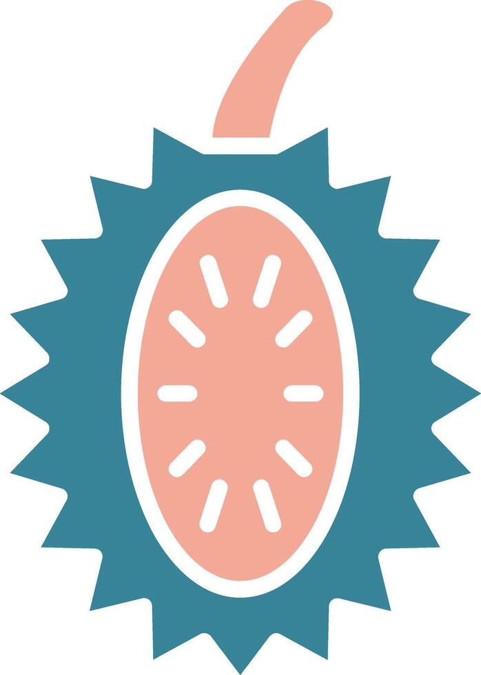 Durian Virtual Symbol Sketch vector