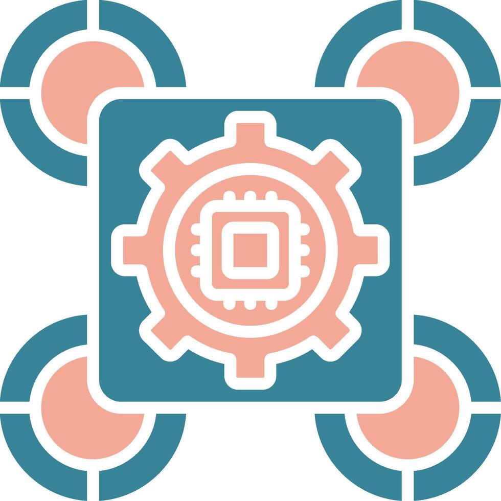 Drone Dynamic Web Symbol vector