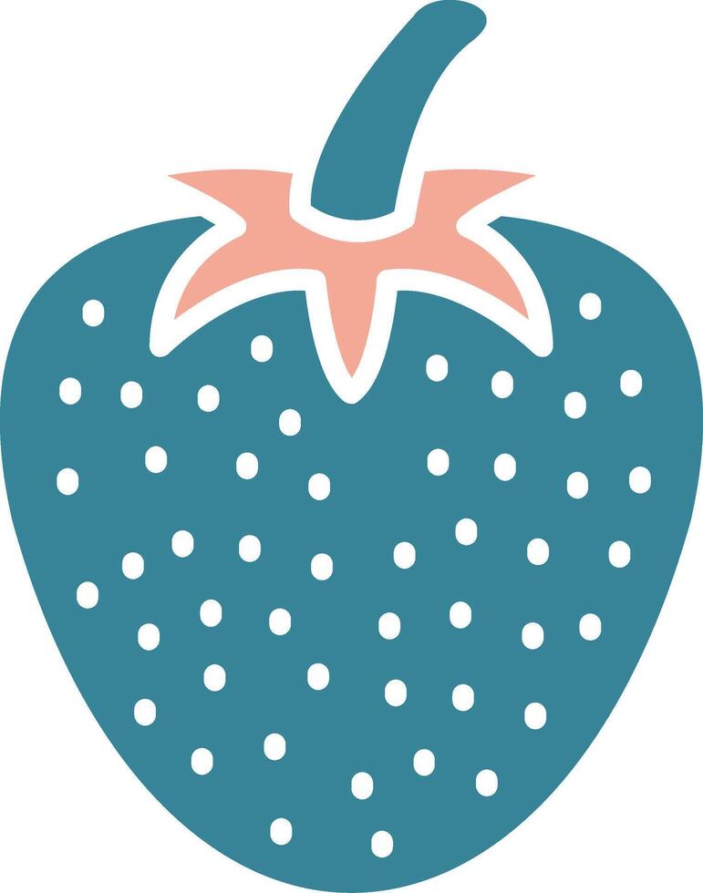Strawberry Streamlined UI Token vector