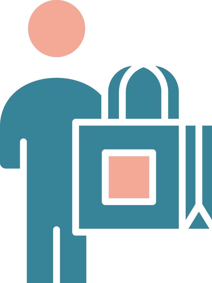 Buyer Colorful Symbol Sketch vector