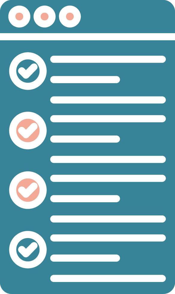 Bullet List Simplified UX Display vector