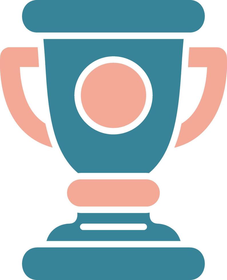Trophy Cup Bold UI Stamp vector