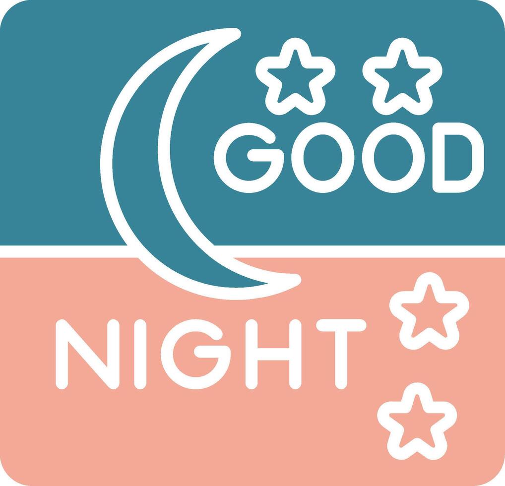 Good Night Seamless Line Art vector