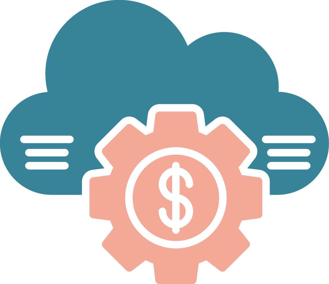 Cloud Bold Tech Element vector