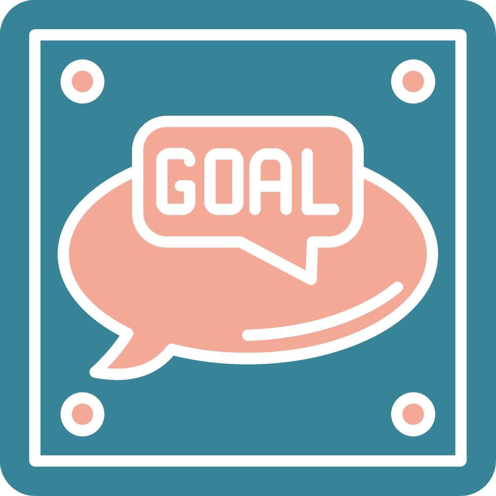 Goal Tactile Flat Badge vector
