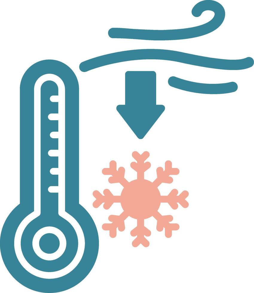 Low Temperature Vibrant UI Token vector