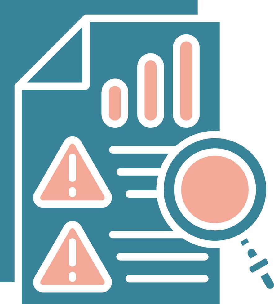 Risk Analysis Crystal Style Glyph vector