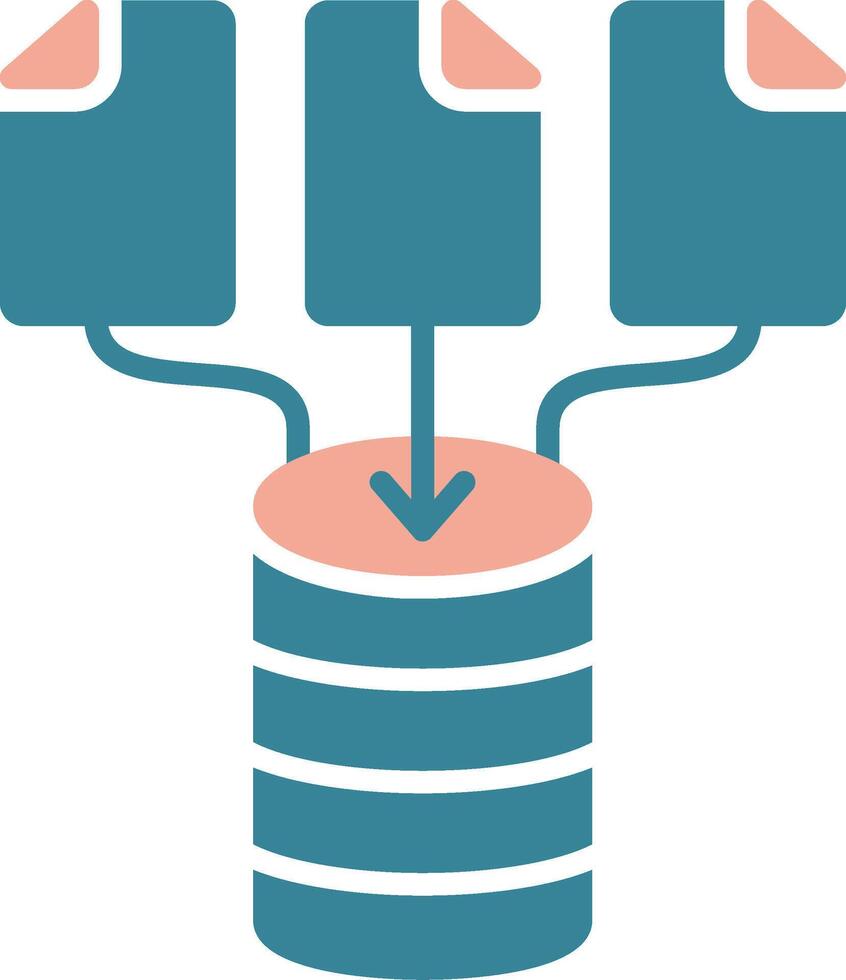 Data Virtual Core Icon vector