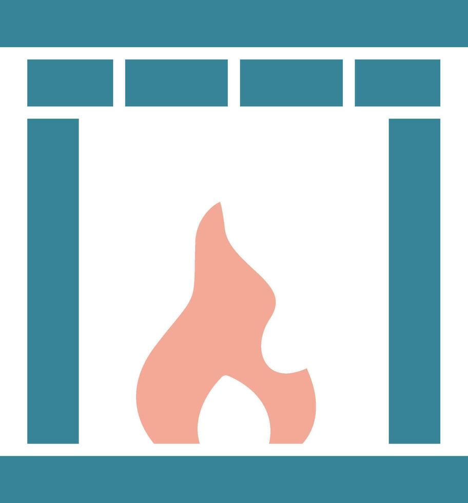 Fireplace Efficient Symbol Sketch vector
