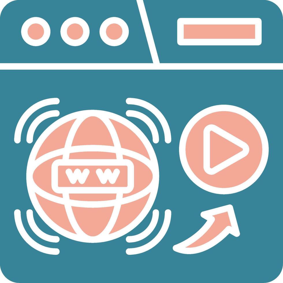 Internet Seamless UI Token vector