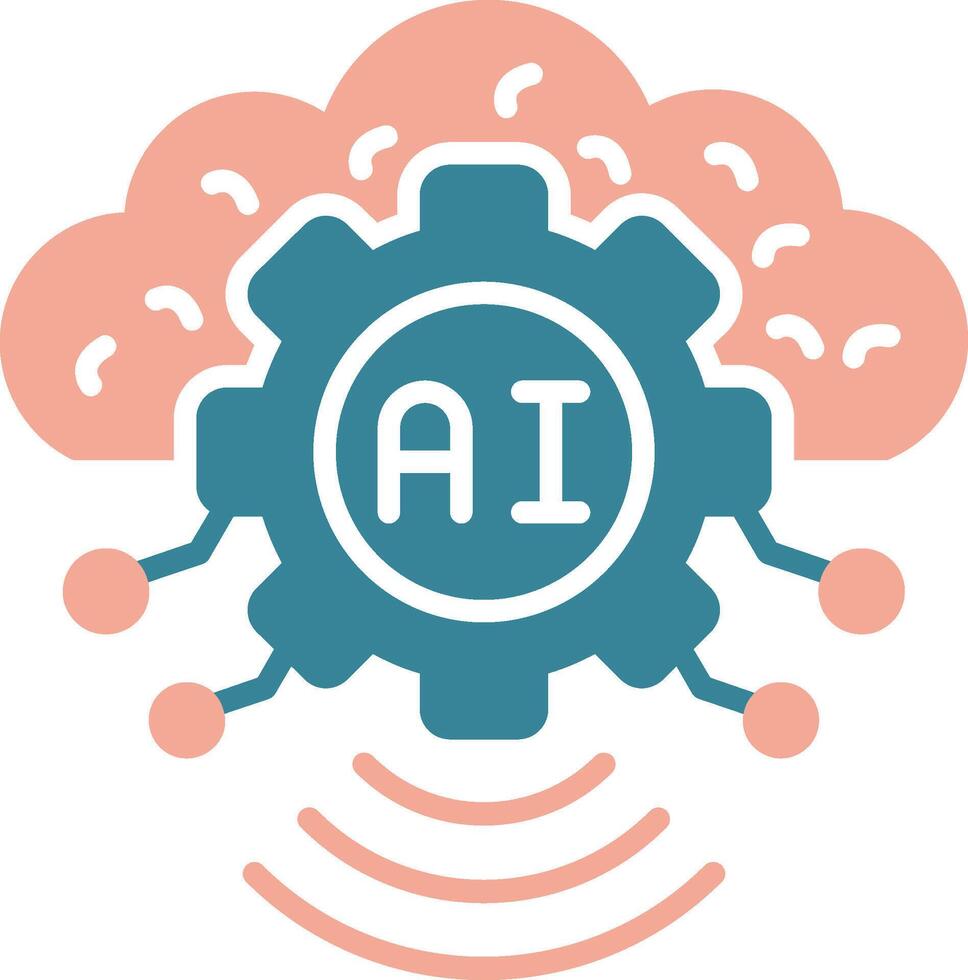 Artificial Intelligence Seamless Visual Pattern vector