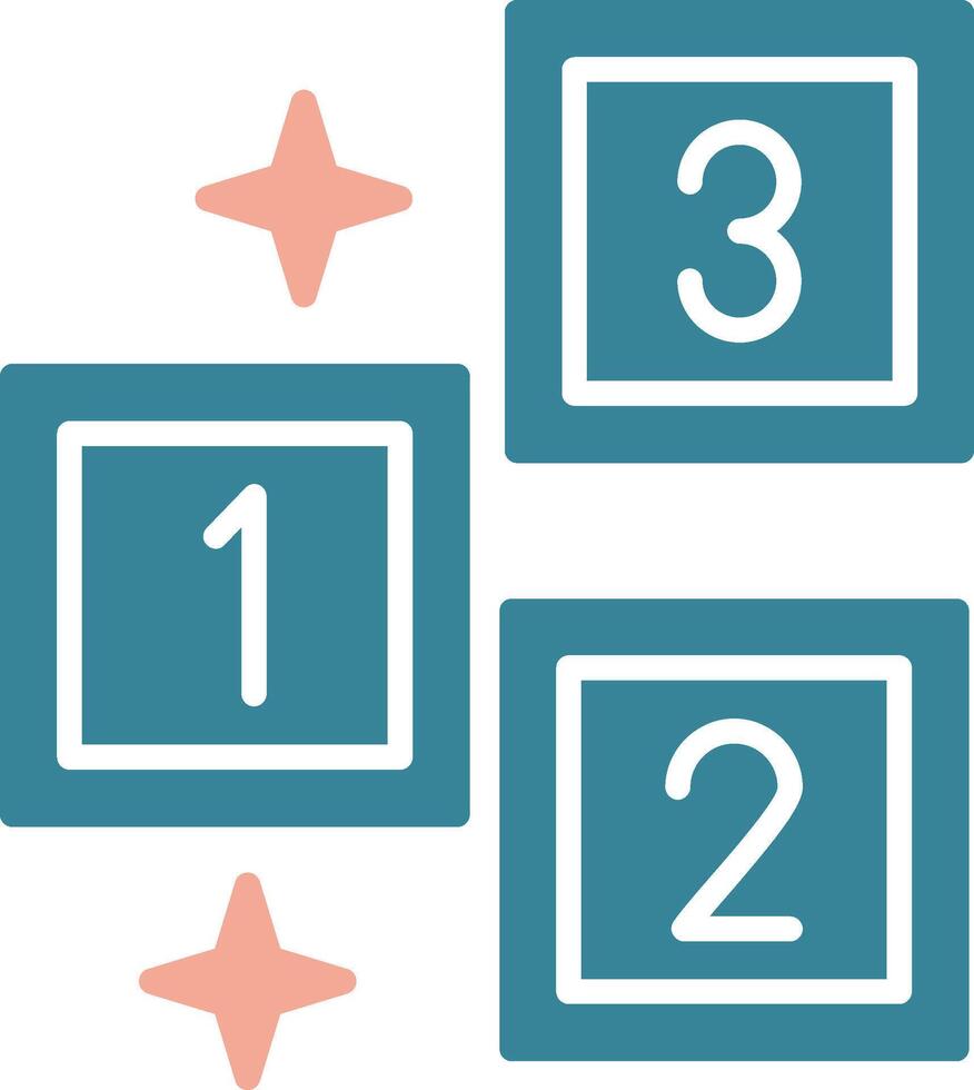 Blocks Virtual Line Art vector