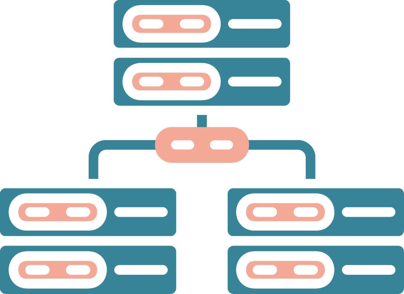 Big Data Interactive Line Art vector