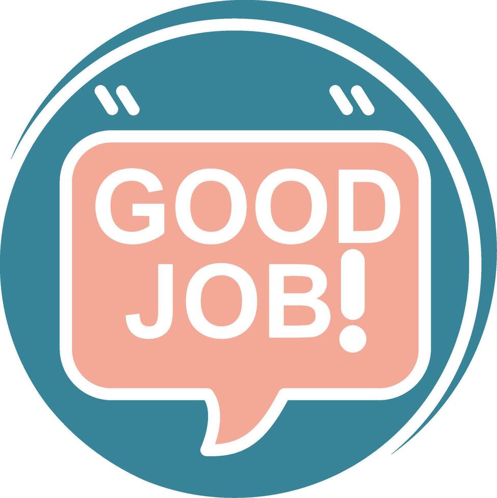 Good Job Futuristic Graphic Module vector