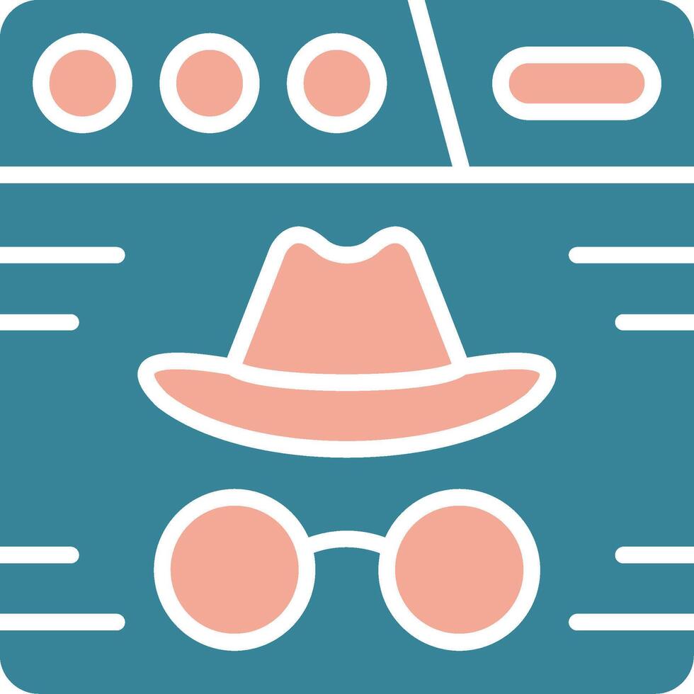 Incognito Seamless Visual Pattern vector