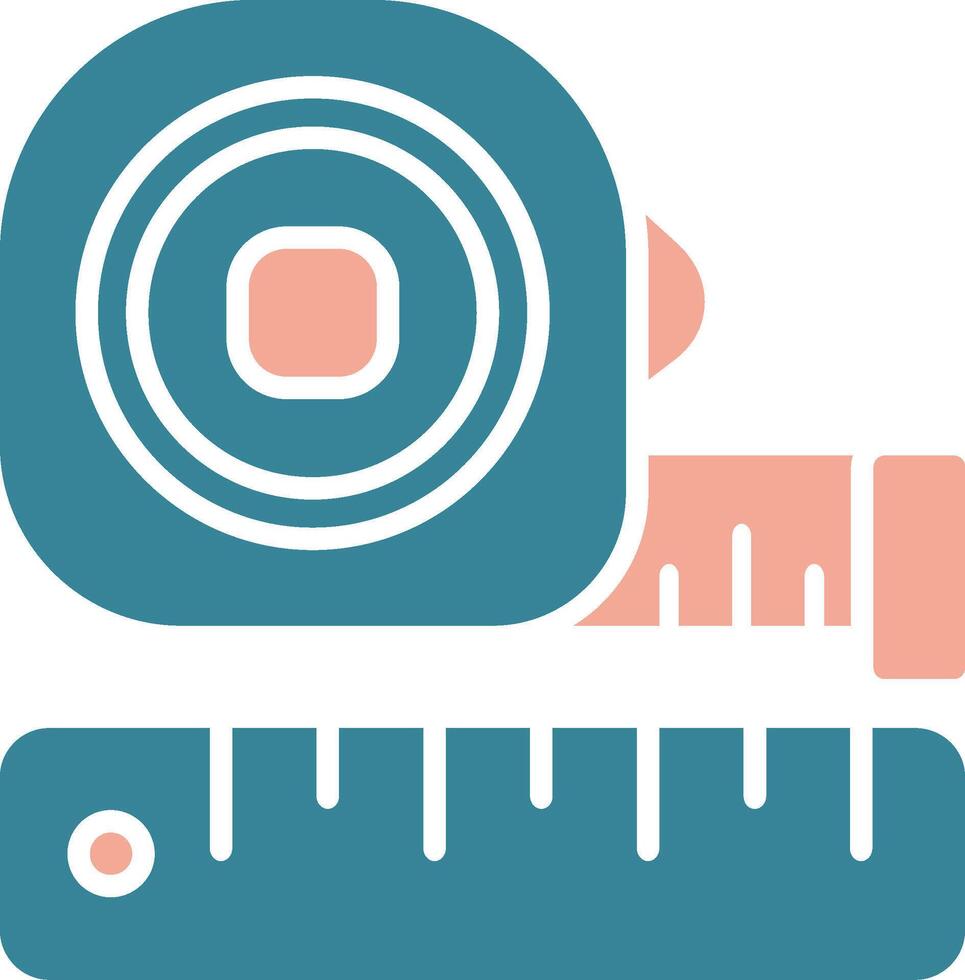 Measuring Tape Seamless Line Art vector