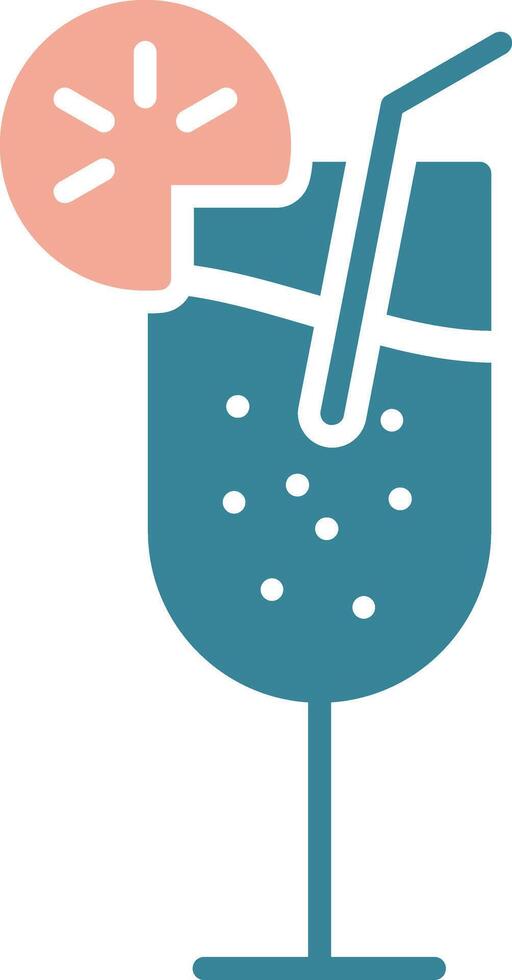 Cocktail Expressive App Emblem vector
