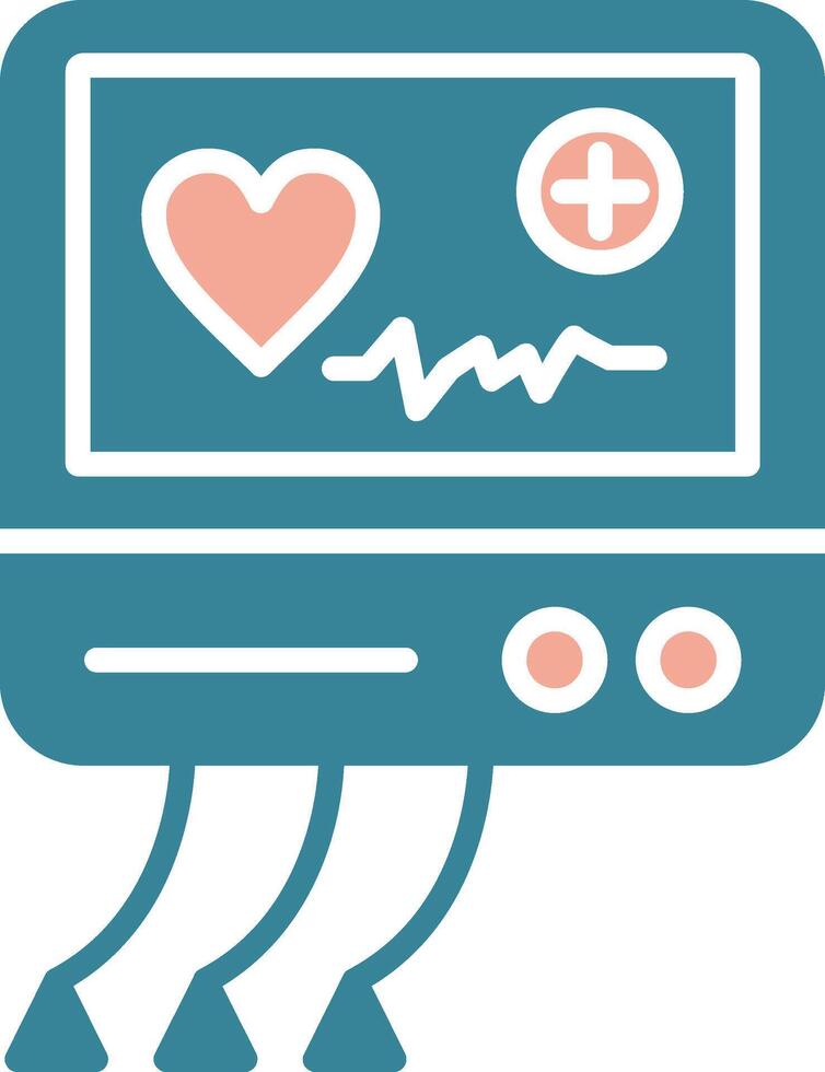 Electrocardiogram Colorful System Element vector