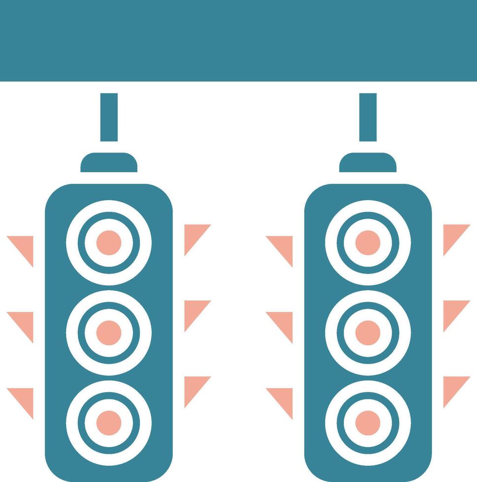Traffic Lights Tactile Unit vector