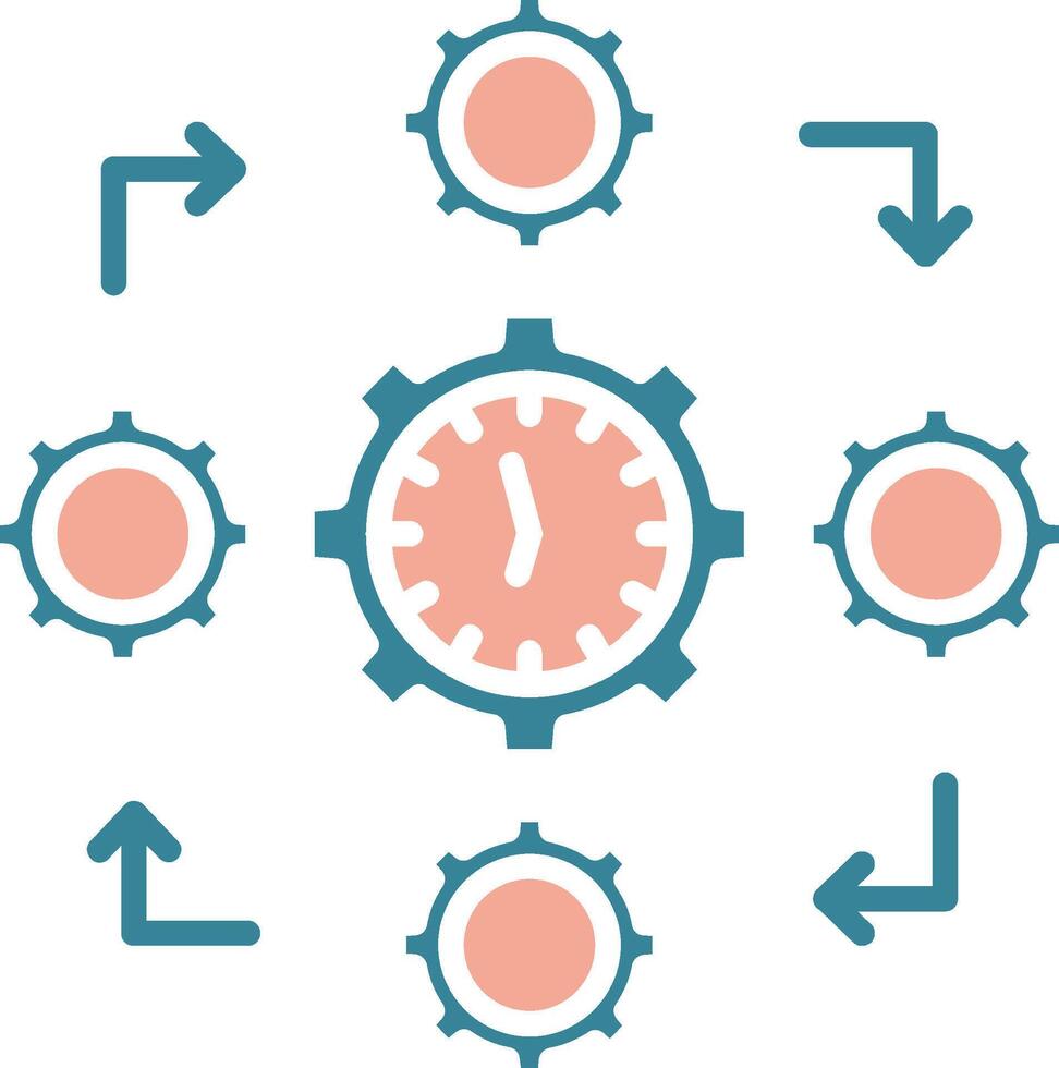 Busy Simplified Tech Element vector