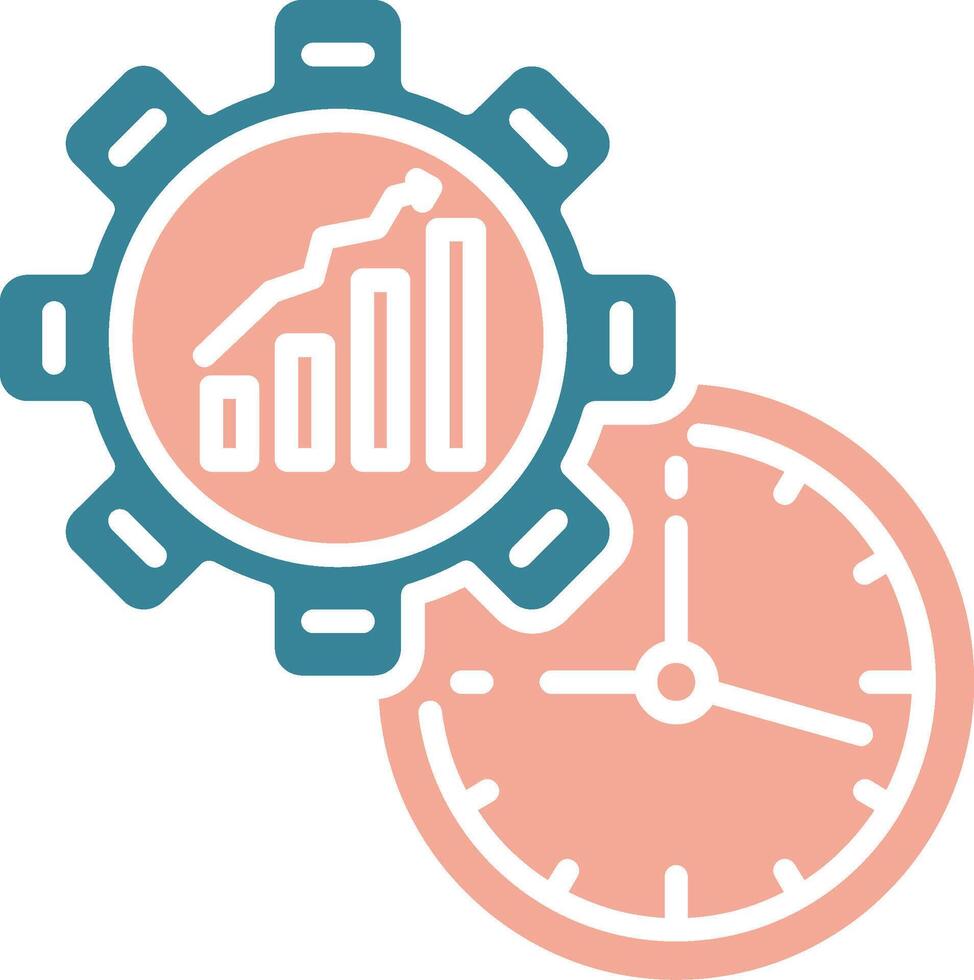 Efficiency Crystal Core Icon vector