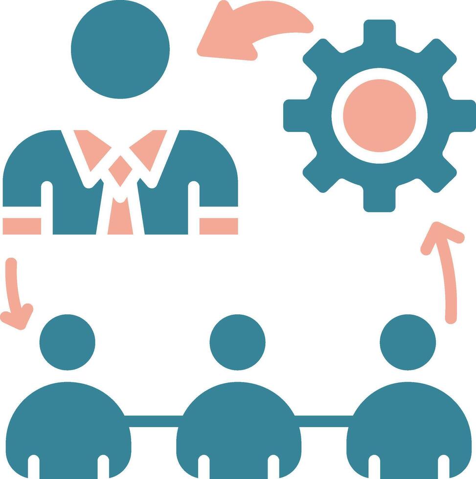 Hierarchy Structure Vibrant Digital Mark vector