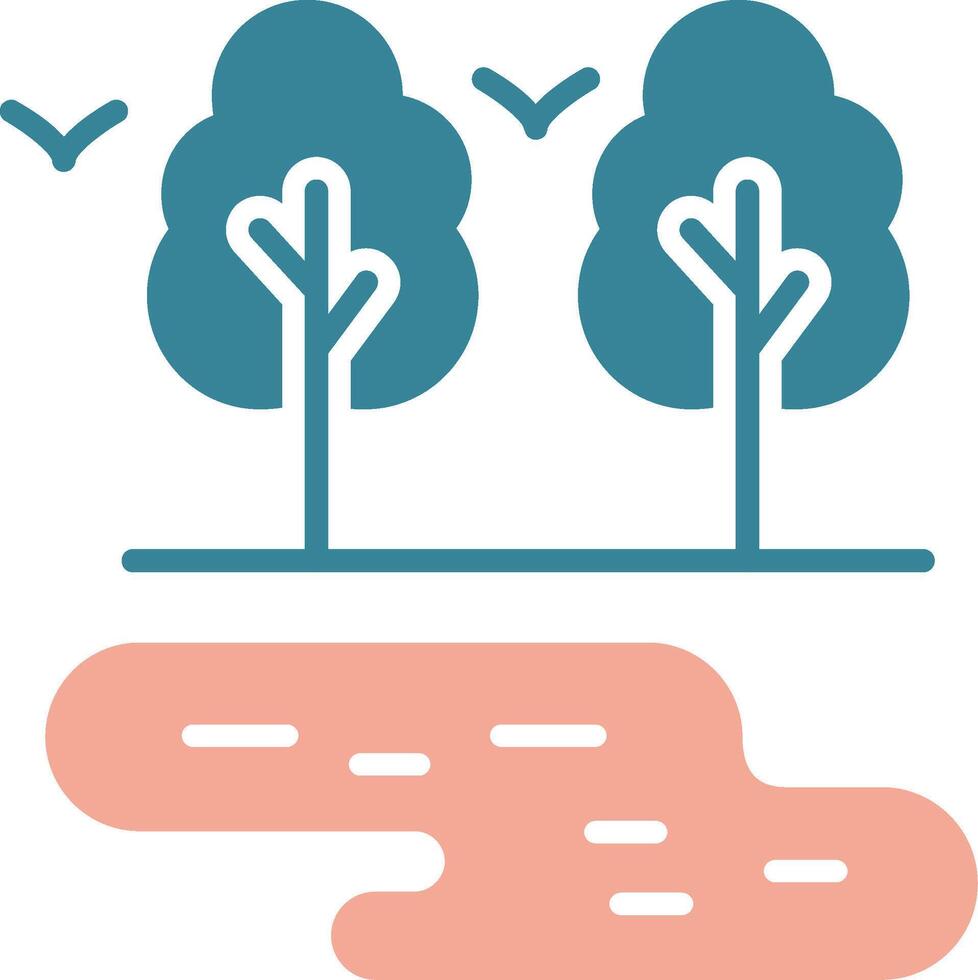 Lake Efficient Flat Badge vector