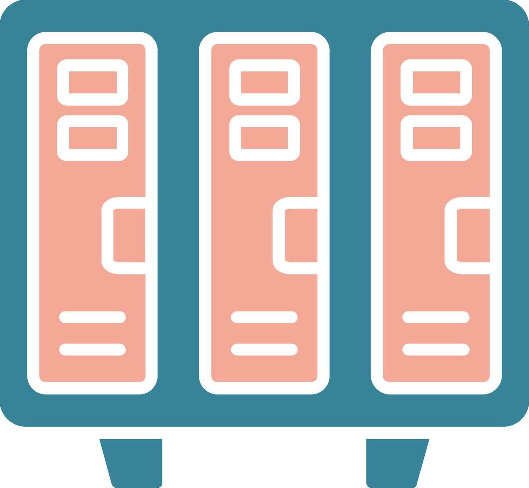 Lockers Simplified UX Display vector