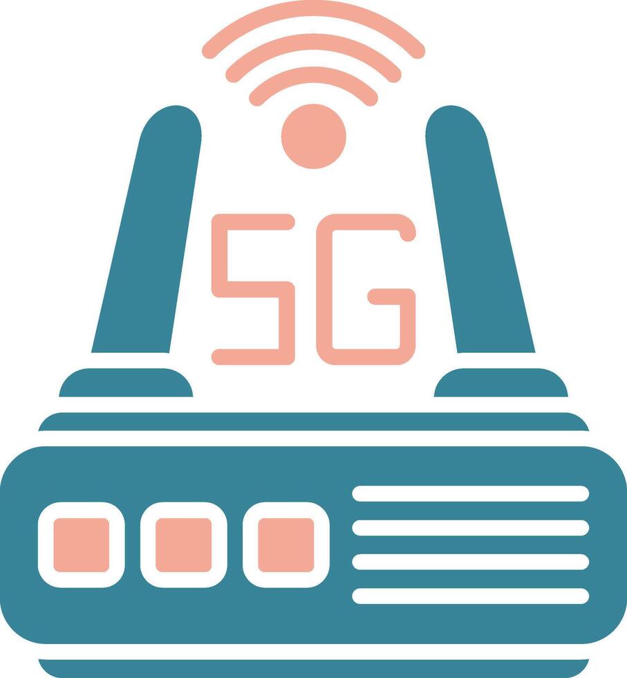 5g Seamless Core Icon vector
