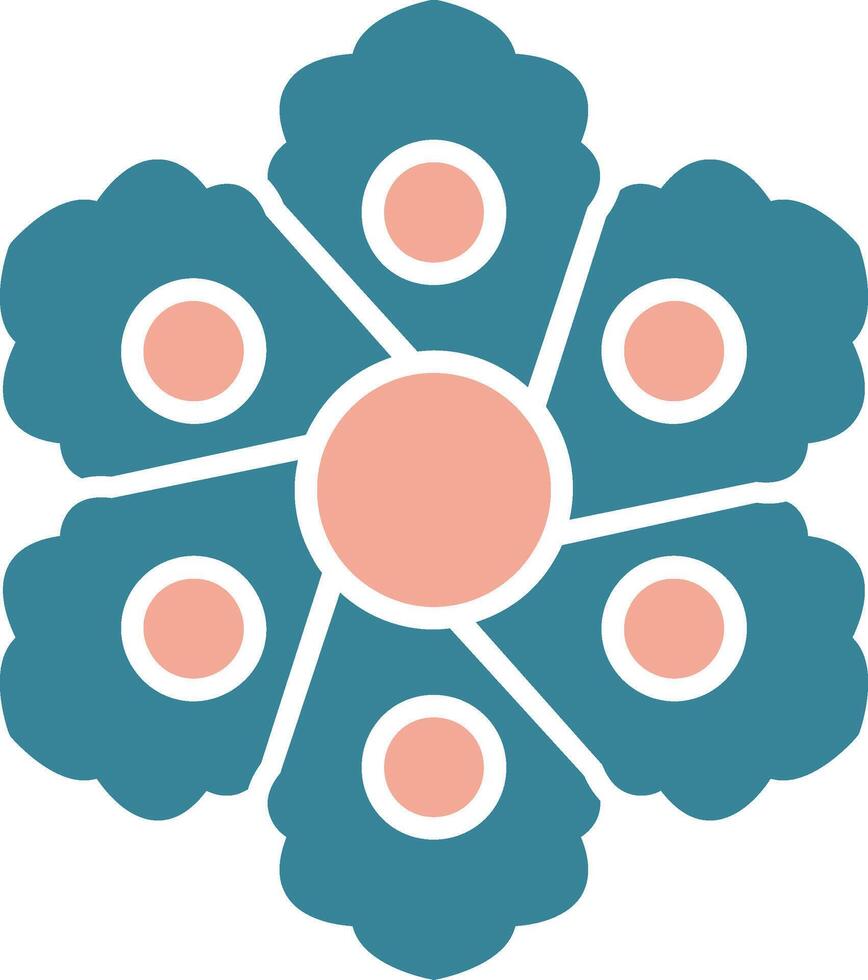 Dianthus Seamless Line Art vector