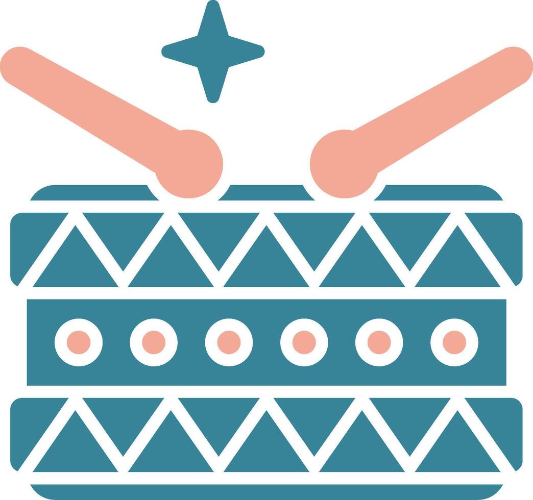 Drum Virtual Line Art vector