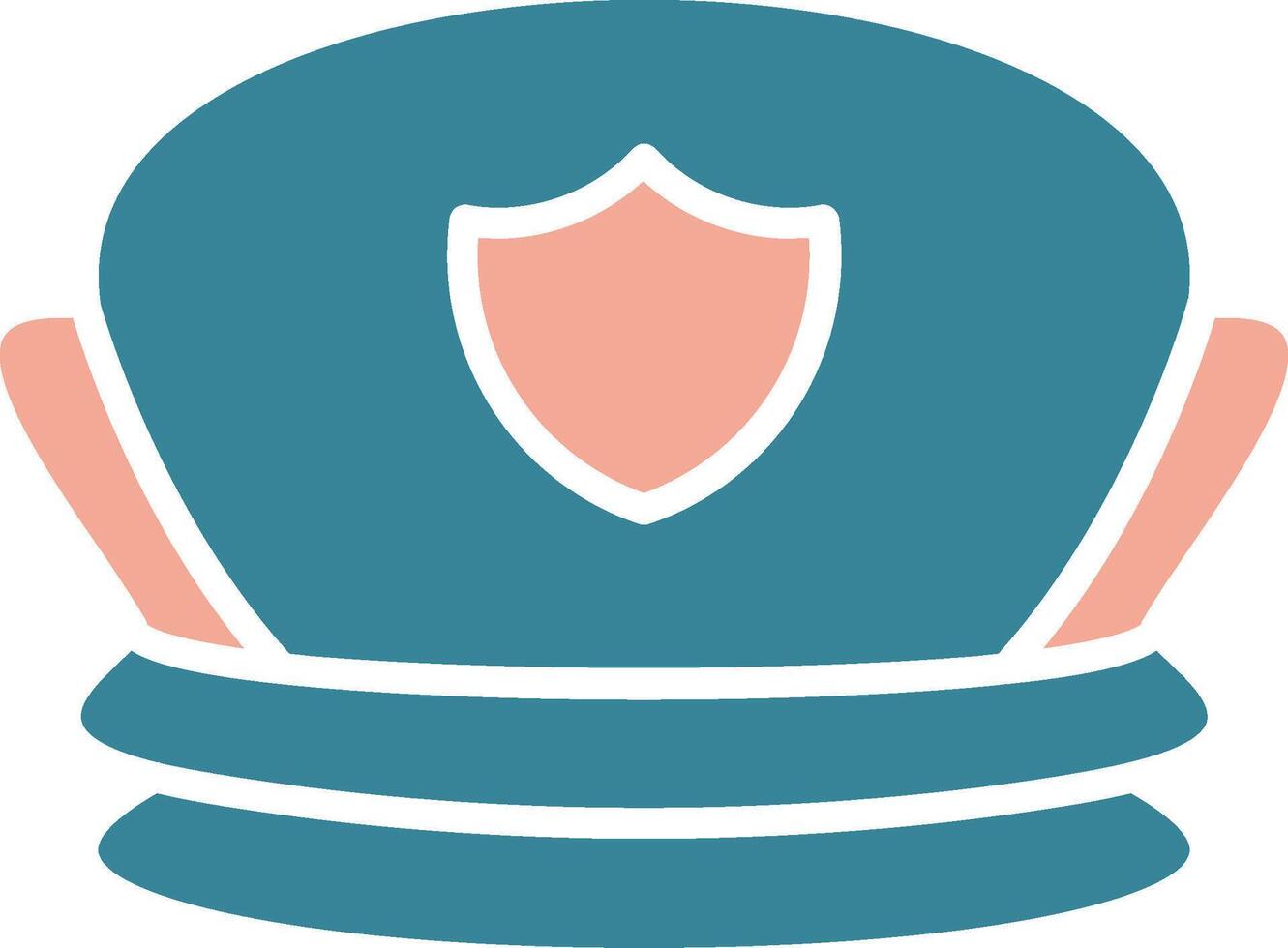 Police Hat Unified Line Art vector
