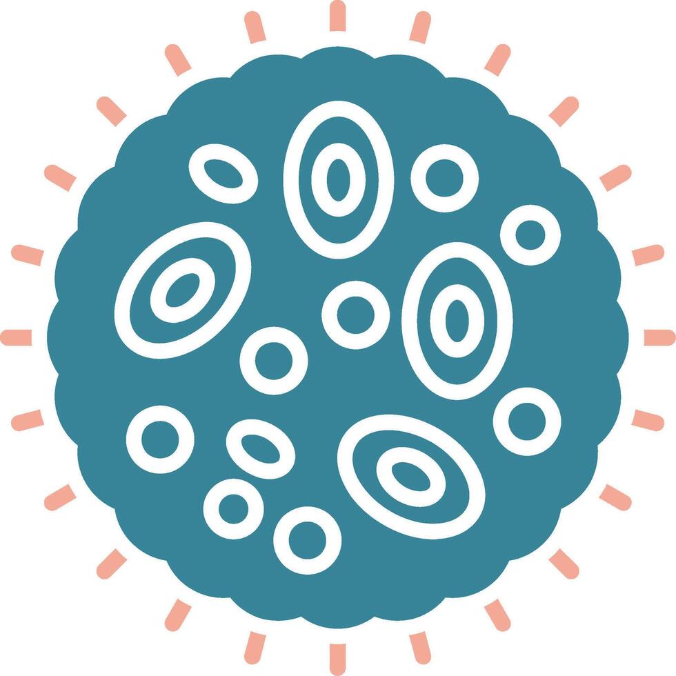 White Blood Cell Virtual Visual Pattern vector