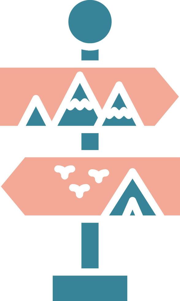 Direction Vibrant Core Icon vector