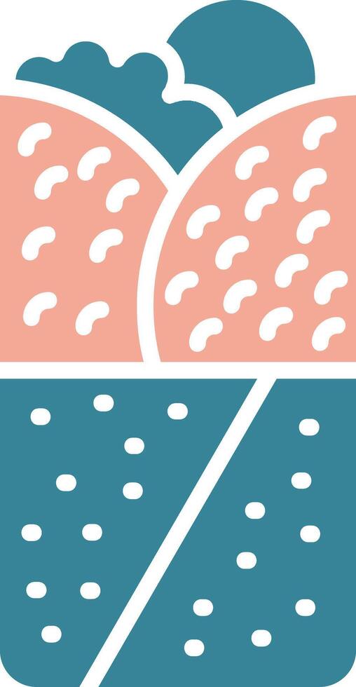 Doner Kebab Crystal UI Stamp vector