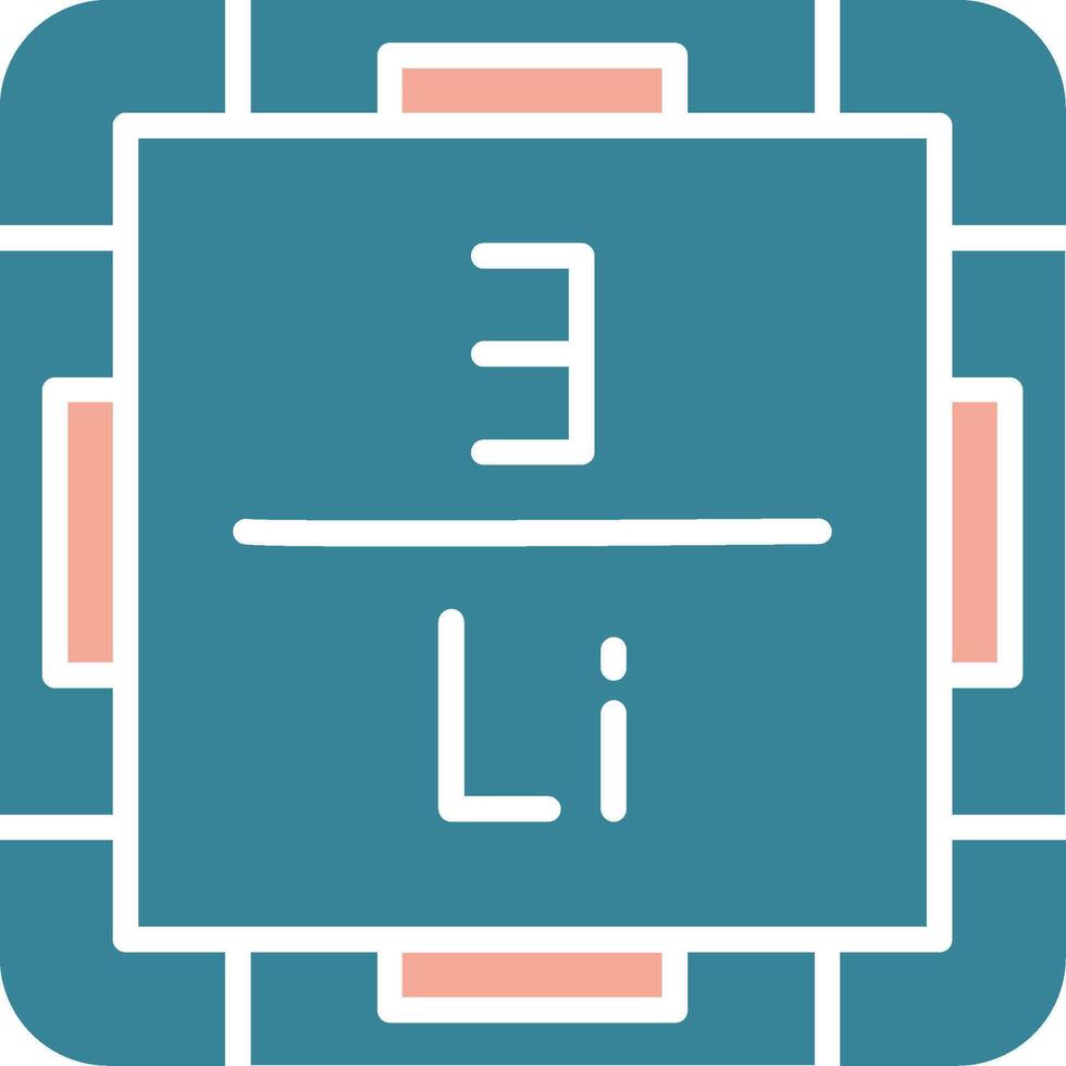 Lithium Dynamic Symbol Sketch vector